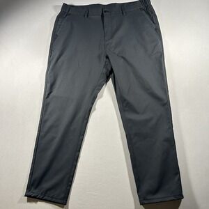 Mens Jack Archer Jetsetter Pants 36x30 Space Black Stretch Travel Slim